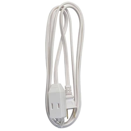 Master Electronics Extension Cord, Indoor, 1 Outlets, White, Vinyl, 6 ft 765644